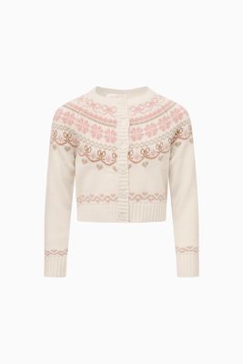 Little Girls Wrenna Fair Isle Cardigan