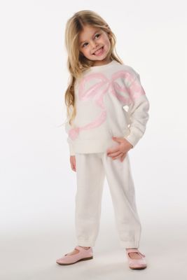 Little Girls Serafina Sequin Bow Sweatshirt