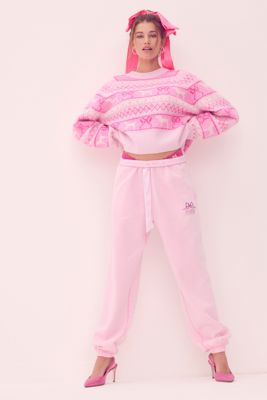 Pink X Loveshackfancy Ivy Fleece Jogger - Pink Lollipop Wash