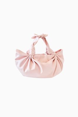 Nla Blush Silk Knot Bag