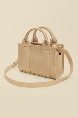 Vegan Leather Baby Sloane Tote - Gilded Beige