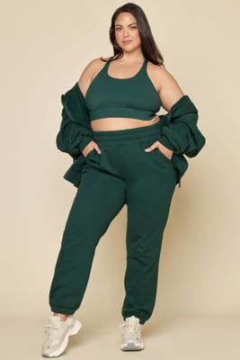Cloud Rollover Sweatpant - Pine