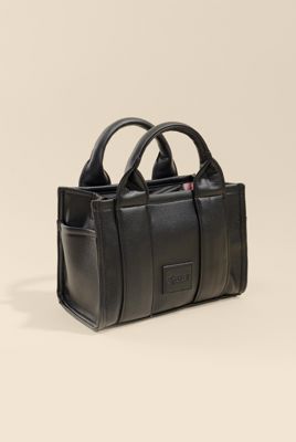 Vegan Leather Baby Sloane Tote - Black