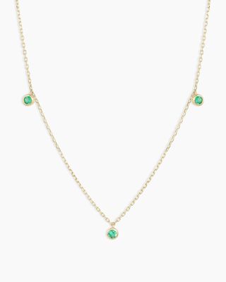 Classic Emerald Trio Necklace