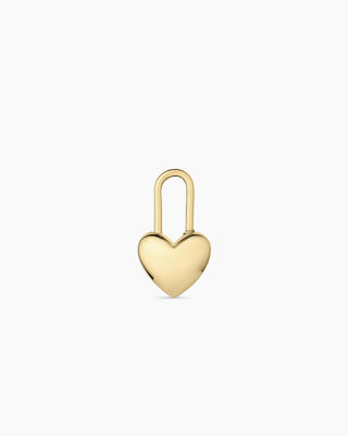 Heart Padlock Charm
