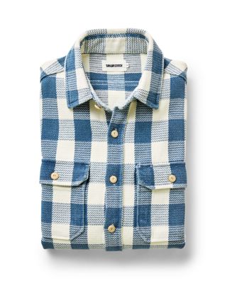 The Division Shirt In Washed Indigo Check