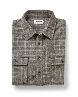 The Ledge Shirt In Coal Plaid