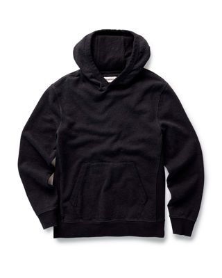 The Sunset Hoodie In Black Indigo Terry