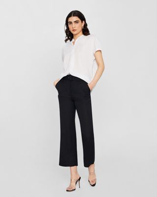 Belted Linen Trouser