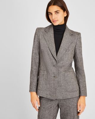 Textured Patch Pocket Blazer