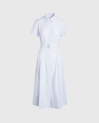 Striped Waisted Utility Dress