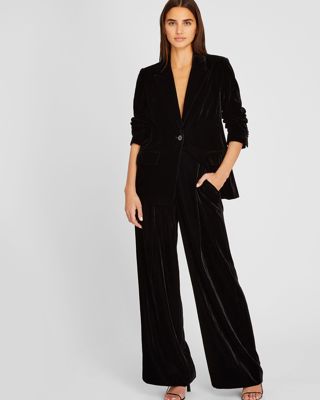 High Rise Velvet Trouser