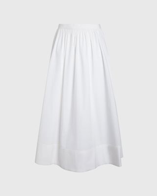 Gathered Cotton Skirt