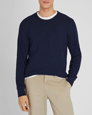 Long-Sleeve Ribbed Slub Tee
