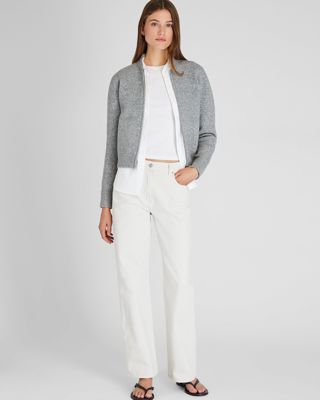 Straight Leg Cotton Twill Pant