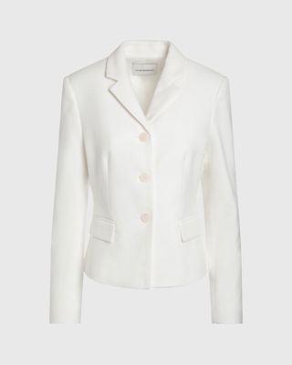 3-Button Bouclé Jacket