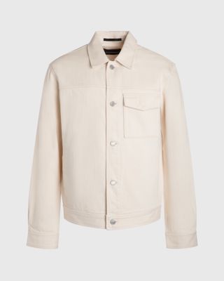 Slub Textured Trucker Jacket