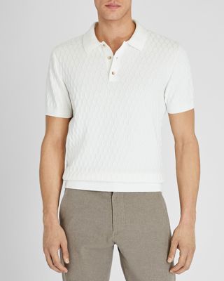 Short-Sleeve Diamond Polo