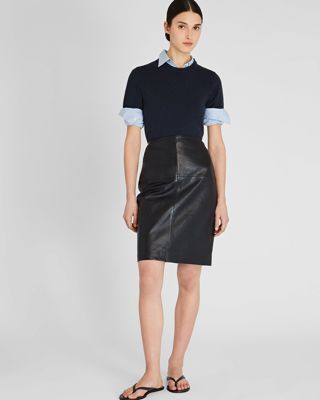 Leather Pencil Skirt