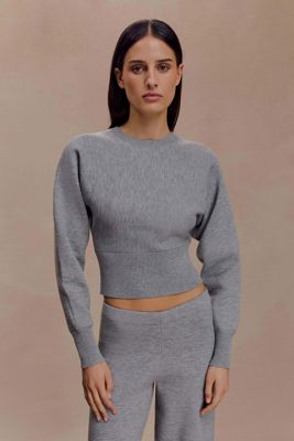 Ciaralee Cinched Waist Jumper- Grey Marle
