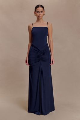 Roisin Slinky Maxi Dress - Navy