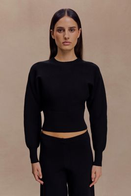 Ciaralee Cinched Waist Jumper - Black