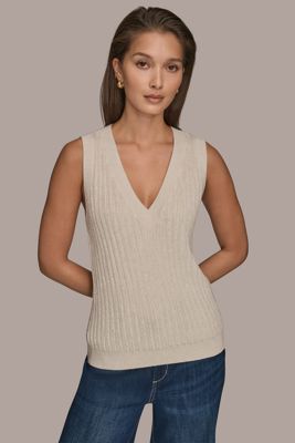 Loop Stitch Sweater Vest