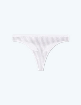 The Feel Free Thong Underwear - White Sand