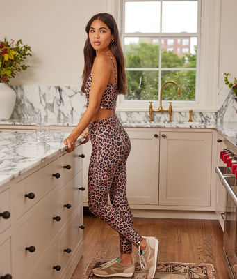 The Do-It-All High Rise 7/8 Leggings - Terracotta Leopard