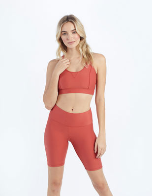 The Do-It-All High Rise Biker Shorts - Terracotta