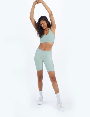 The Do-It-All High Rise Biker Shorts - Sage