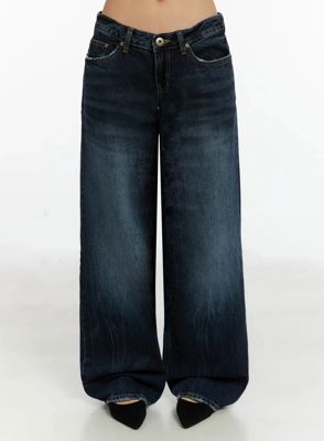 Aimee Low Rise Wide Leg Jeans Id525