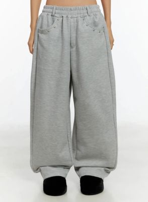 Belted Baggy Sweatpants Id525
