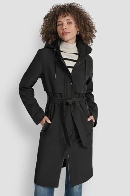 Long Waist Belt Trench Coat