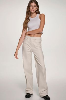 High-Rise Tailored Wide Leg Jean