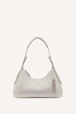 Nell Logo Embossed Shoulder Bag
