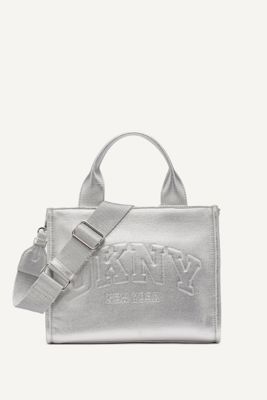 Hadlee Small Metallic Logo Tote