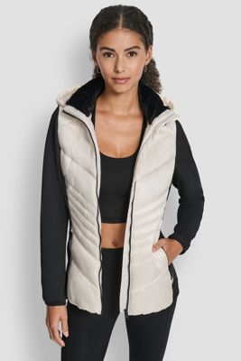Chevron Quilted Scuba Mix Jacket