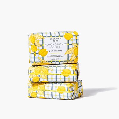 Almond Honey Cookie 3-Pack Palm-Sized Soap Set