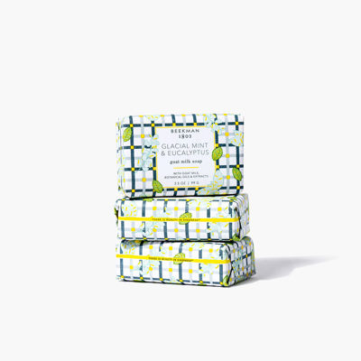 Glacial Mint & Eucalyptus 3-Pack Palm-Sized Bar Soap Set