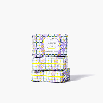 Lavender 3-Pack Palm-Sized Bar Soap Set