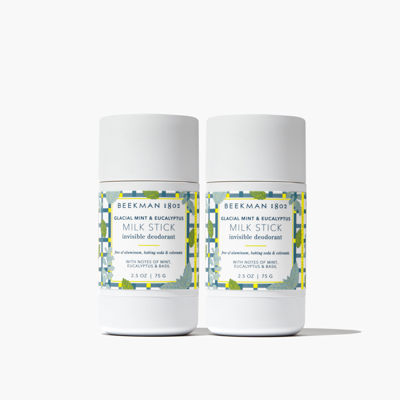 Glacial Mint & Eucalyptus Milk Stick All-Day Odor Protection Invisible Deodorant Duo