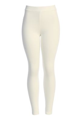 Jluxbasix White Soft Leggings