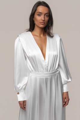 White Satin Radiance Bodysuit