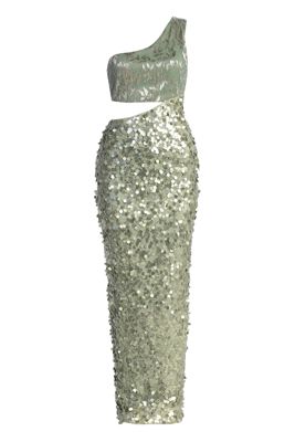 Sage Abbie One Shoulder Maxi Dress