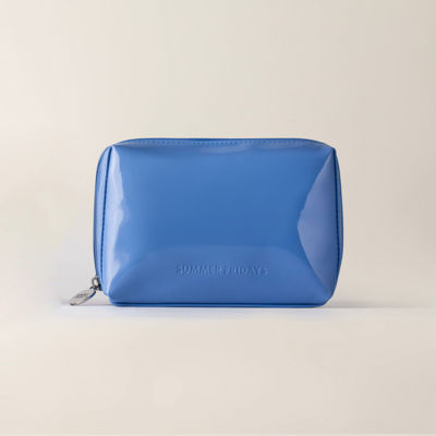 Glossy Pouch In Jet Lag Blue