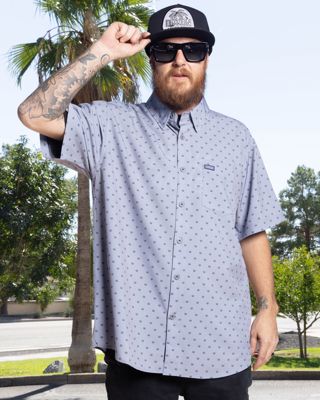 Salty Crest Party Shirt - Gray & Black