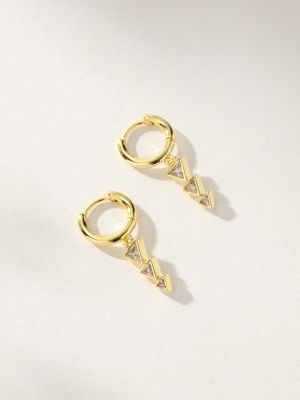 Moving On Arrow Huggie Earrings