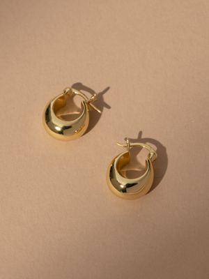 Vermeil Bold Statement Hoop Earrings