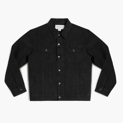 [W] Denim Trucker Jacket - Pitch Black